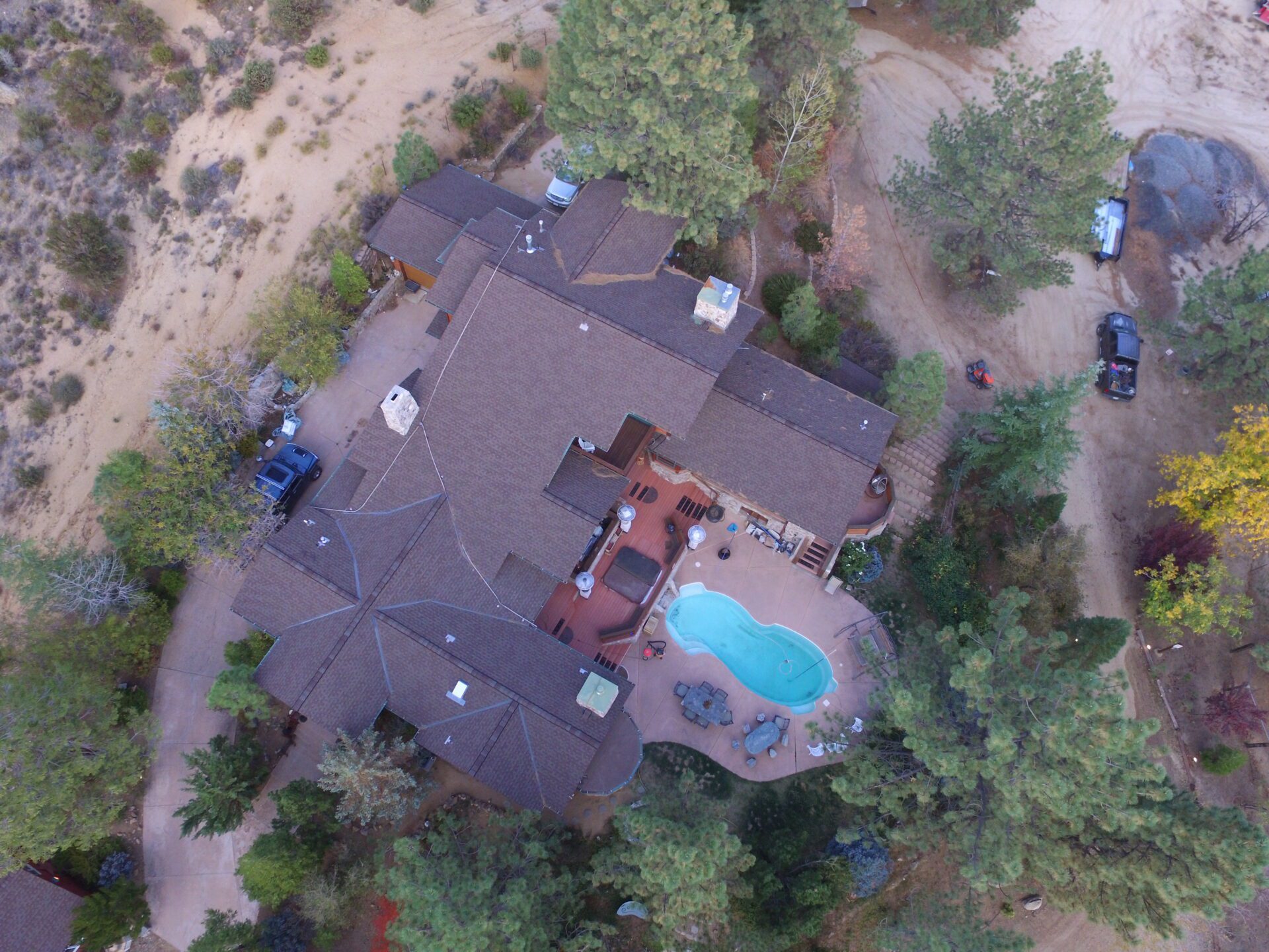 Beautiful Ranch House Top View